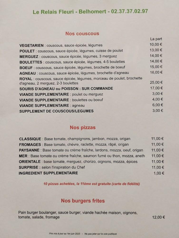 Le Relais Fleuri - Menu Image 1